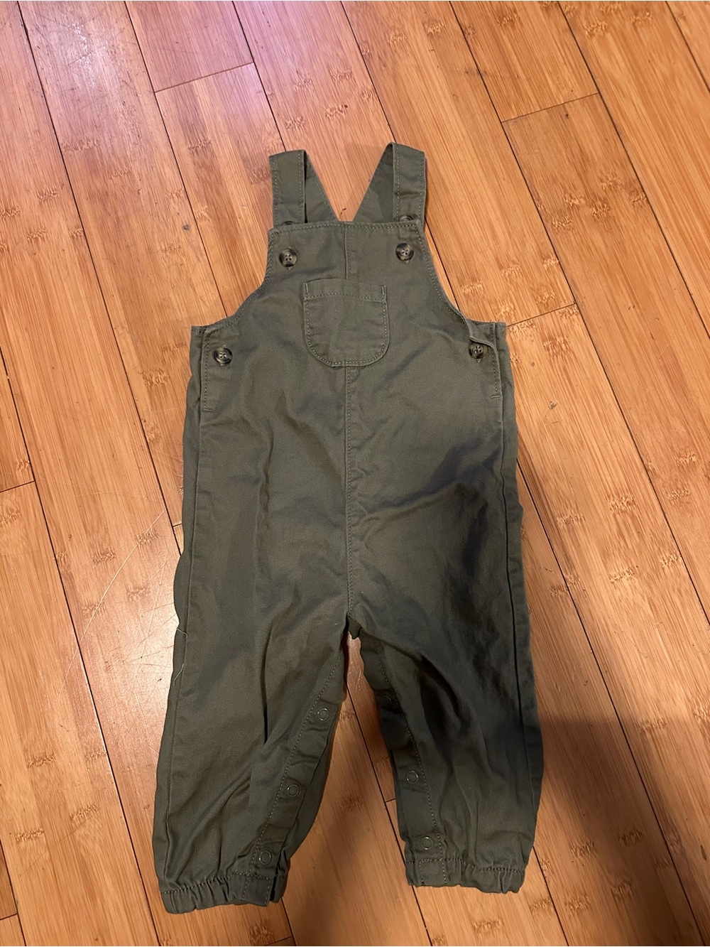 Carter's Olive Utility Overalls for Babies- SIZE 9M